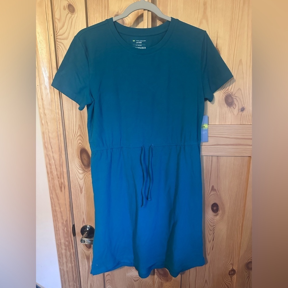 Tek Gear Teal Drawstring Dress NWT Size Small